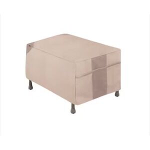 Modern Leisure Monterey Patio Fire Pit Ottoman CoverBeige Waterproof UVResistant